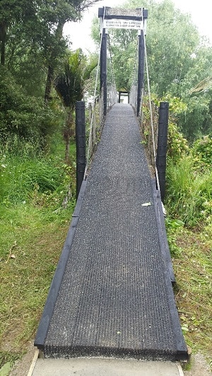 Walking Track covered in Four-in-one safety matting
