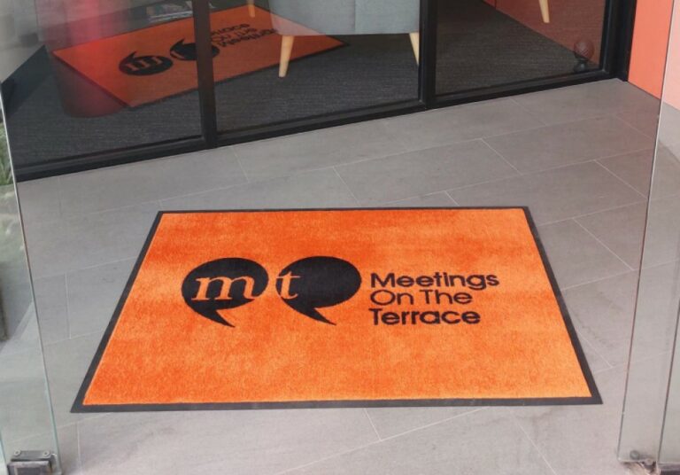 Printed mats, six options, entrance mats with name, printed entrance