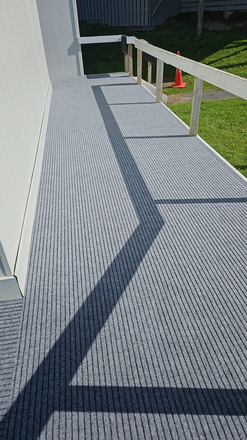 Broad Rib Outdoor Carpet deck