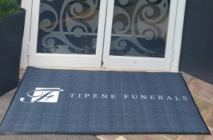 Tipene Funeral Home - Custom outdoor logo mat
