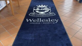 Wellesley College Logo Mat