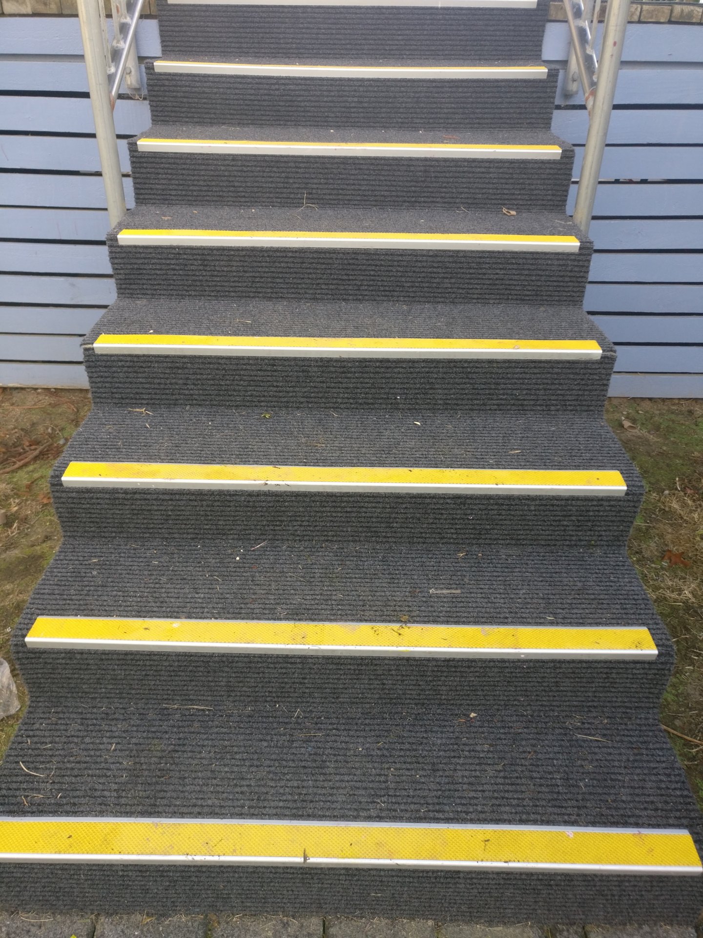Stair case with Tred Safe 43mm insert nosings