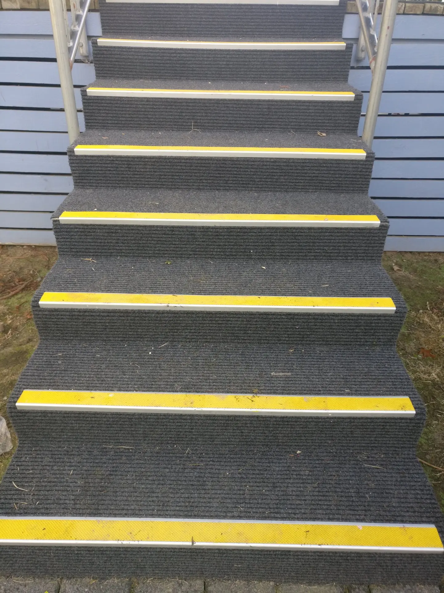 Stair case with Tred Safe 43mm insert nosings