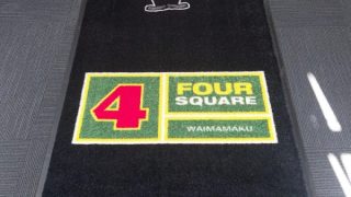 Four Square long Mat. Prestige Logo customised.