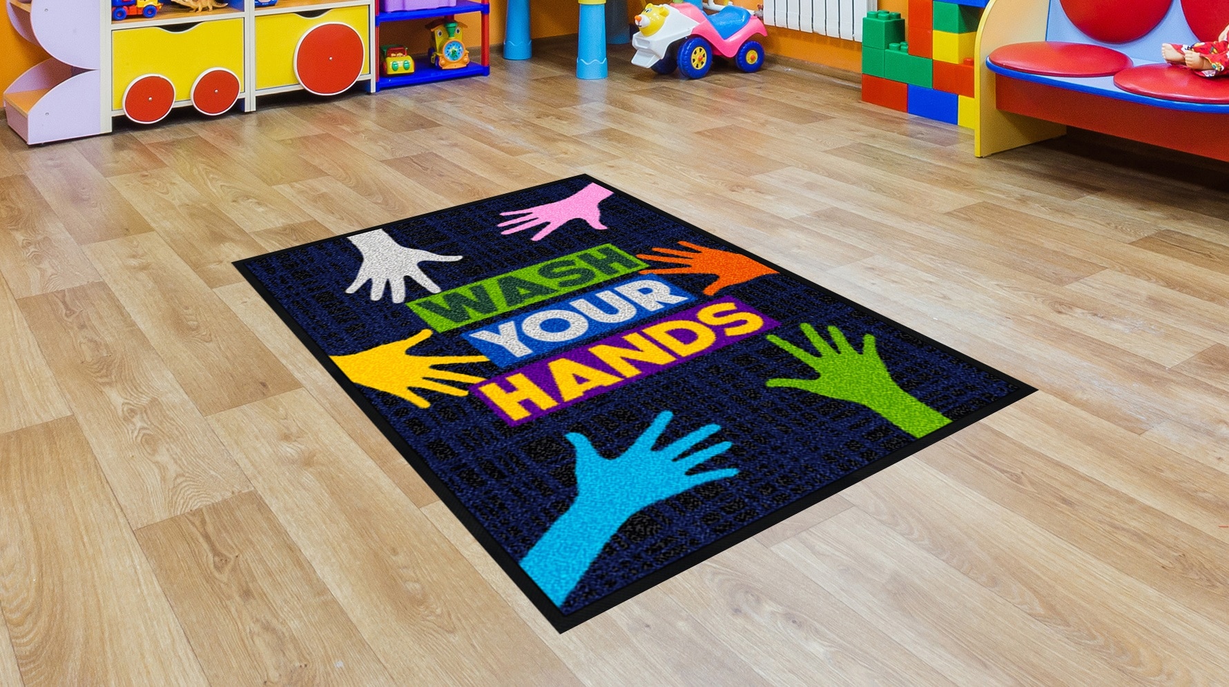 Message mats to help comply with Covid-19 health & safety rules