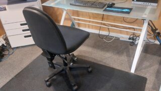 Black Rubber Chair Mat