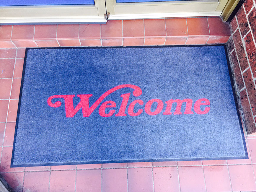 High Quality Entrance Mats With Welcome Printed On Them